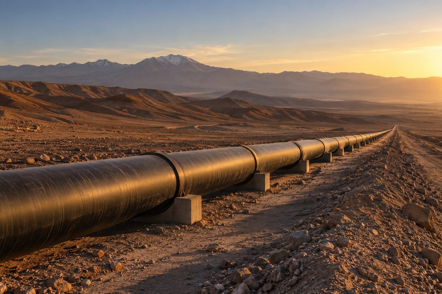 Impulsión de agua en el desierto