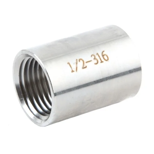 Copla de acero inoxidable NPT 150 lb, inox 304 y 316